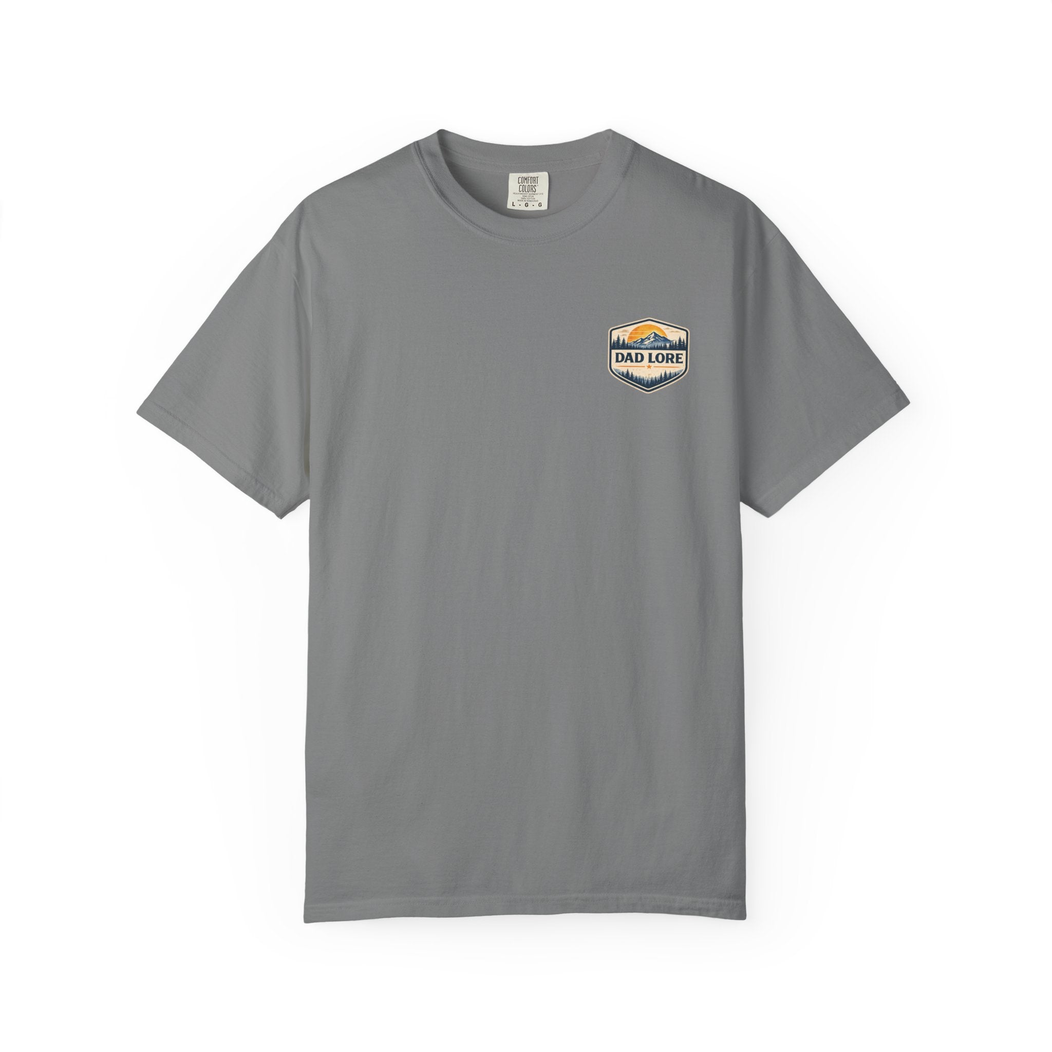 Retro Penguin Mountain Tee - Dad Lore Patch Printify