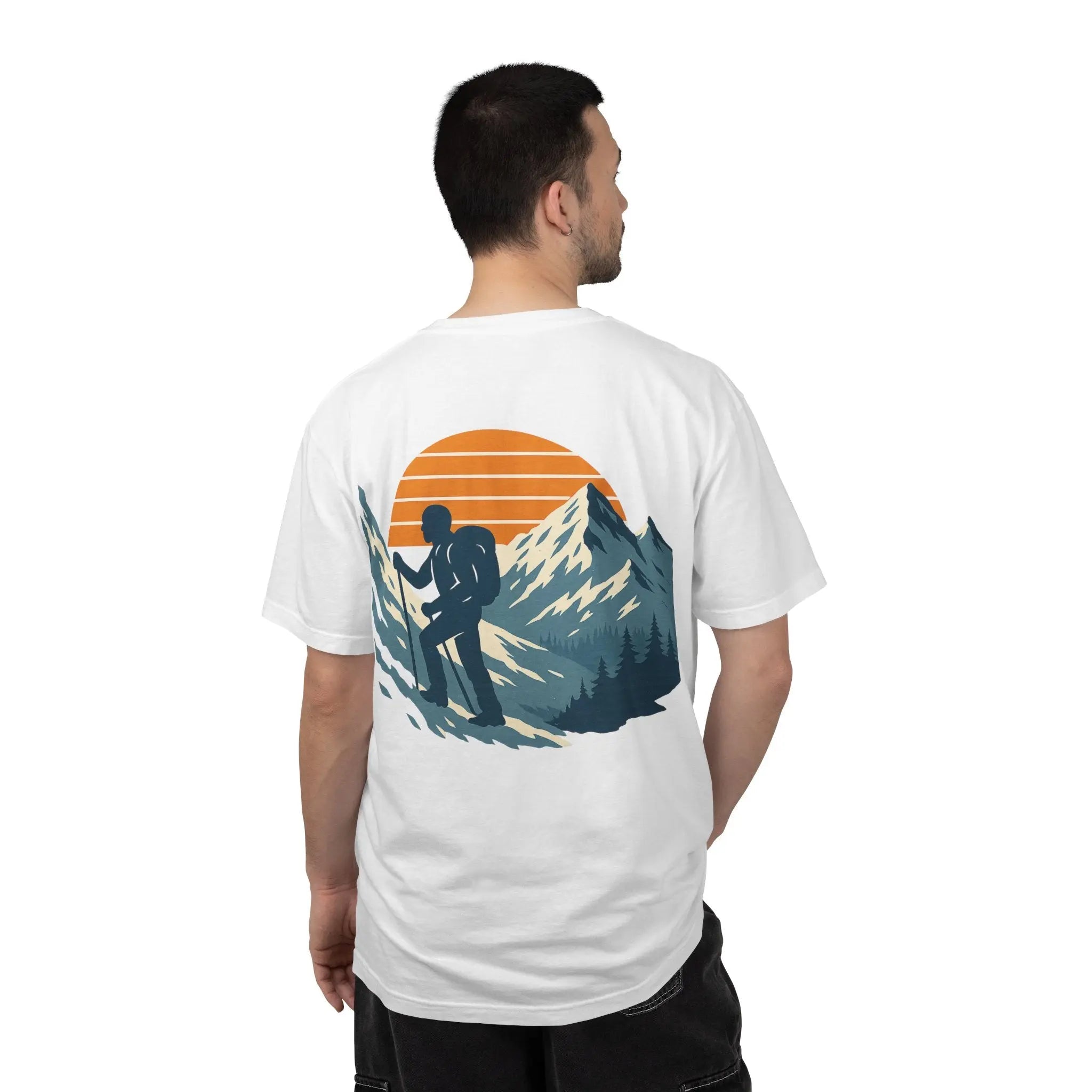 Retro Mountaineering Graphic Tee - Dad Lore Patch Printify