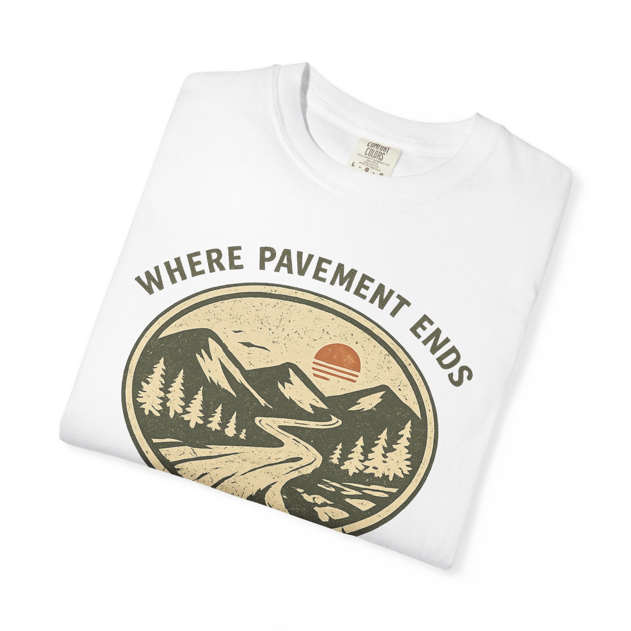 Where Pavement Ends Vintage Tee Printify
